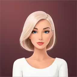 the blonde wig is very short and very short