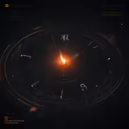 a clock sitting inside of a dark room