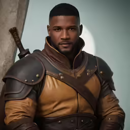 an african american man dressed as a knight