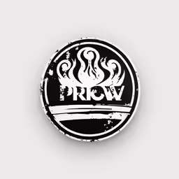 a black and white fire emblem with a white background