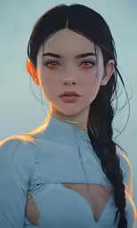 an image of a woman in a blue top