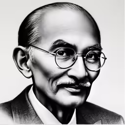 black and white portrait of man in suit with glasses