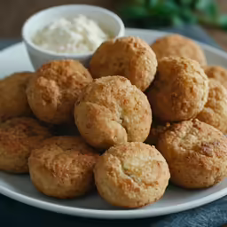 a white plate filled with different type of small biscuits