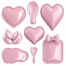 a set of heart shaped balloons