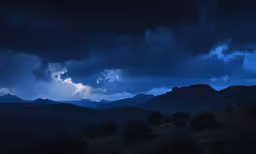 an image of a dark sky filled with lightning