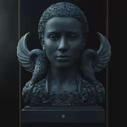 a statue that looks like an egyptian woman