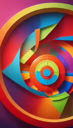 a multicolored piece of art with a very strange look,a very colorful piece of artwork that looks like something out of something