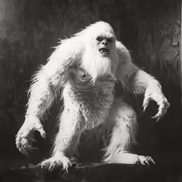 black and white photograph of a yet yet in front of a dark background