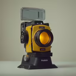 the small camera has a protective housing to protect it from its camera body