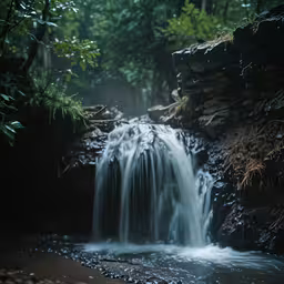 this is a photo of an outdoor area with a waterfall