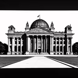 black and white photograph of the state capitol building