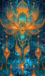 a very pretty pattern in blue and yellow