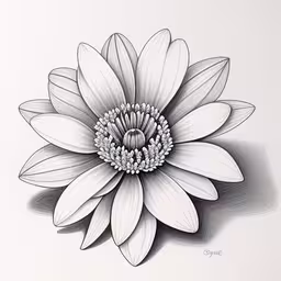 black and white flower art print by cyndwork