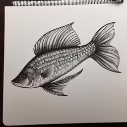 an image of a fish with big tails