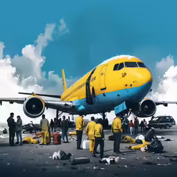 a large jetliner sitting on top of an airport tarmac