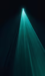 beams of light are shining through the sky