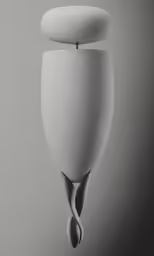 a white object on top of a pole