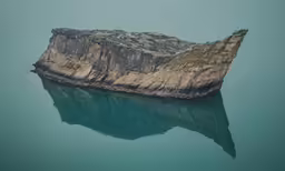 an abstract photograph of rocks and water