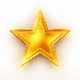 an image of a golden star shaped object