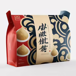an asian snack bag with chinese writing