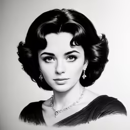 an older black and white photo of a young woman