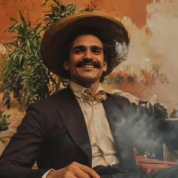 a man sitting wearing a suit with a tie