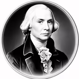 a black and white photo of a man in a suit