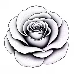 a flower is shown in black and white,a black and white drawing of a flower
