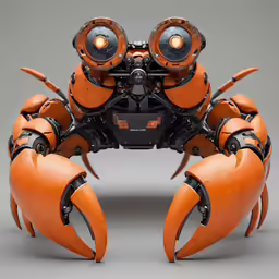 some type of robot with four eyes and two antennae