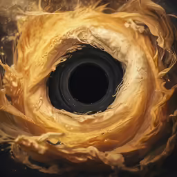 a tube made out of liquid in a black and white photo