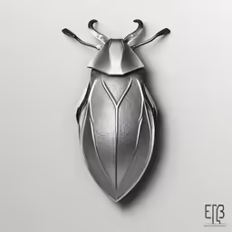 a insect made out of metal with silver colored wings