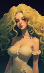 a painting of a woman in a white dress