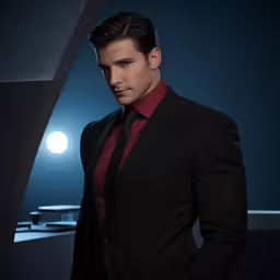 a man in a suit and tie poses for a picture