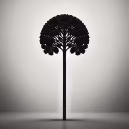 a tree with two branches that are almost flattering,a black and white photograph of a tree with many branches