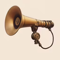 an antique looking phonograph is attached to a clip