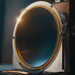 a mirror mounted on top of a wall