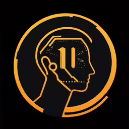 the head of a man with a head phone up to his ear