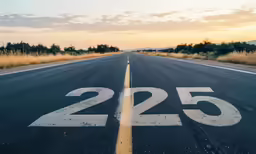 there is an image of a road with the number twenty twenty