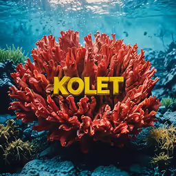 an open area with a bunch of corals on top of it
