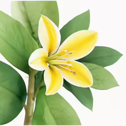 the flower on the stem is very bright yellow