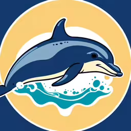 an illustration of a dolphin leaping out of the water,this is an illustration of a dolphin jumping out of water