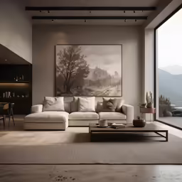 a living room filled with lots of furniture