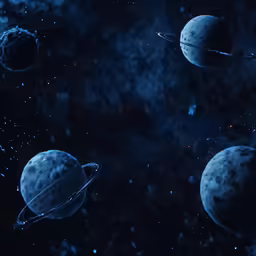 some very nice planets flying around together