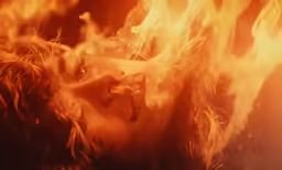 a woman is shown on fire with the text fire breathing beauty on it