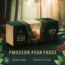 an advertisement featuring a box for a company