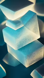 close up of several blue, white and white squares