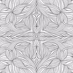 a pattern in black and white is shown,a black and white pattern for adult coloring books,a white and black geometrical design with leaves,abstract lines designed in the form of leaves,coloring pages for adults - free patterns
