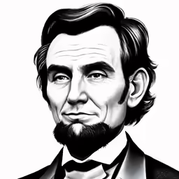 abraham lincoln - abraham lincoln portrait drawn by pen