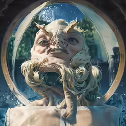 there is an advertisement for a cosmetics brand