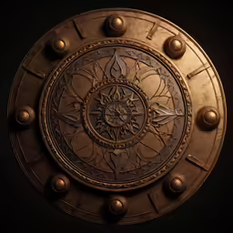 an artistic round clock has been made with gold